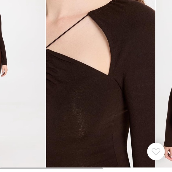 Brown long sleeve key hole top size medium from Shopbop - Picture 4 of 4